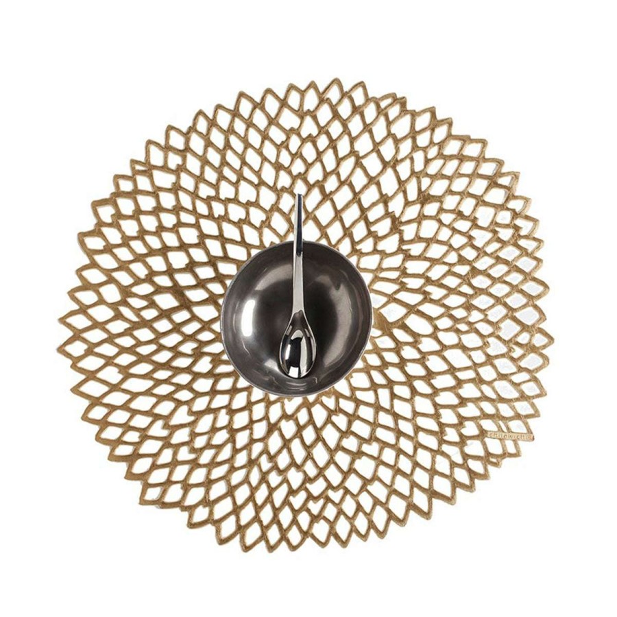 Tabletop * | Bestsellers Chilewich Dahlia Placemat Brass