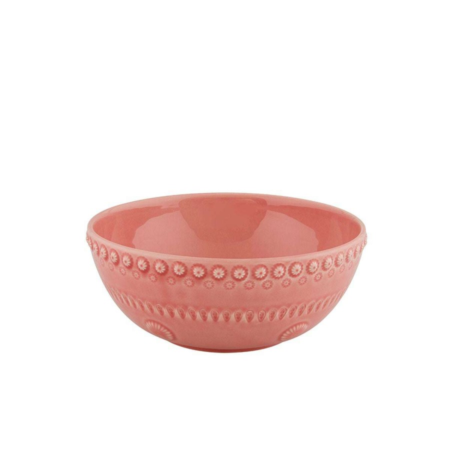 Tabletop * | Large Choice Bordallo Pinheiro Small Fantasy Salad Bowl Pink