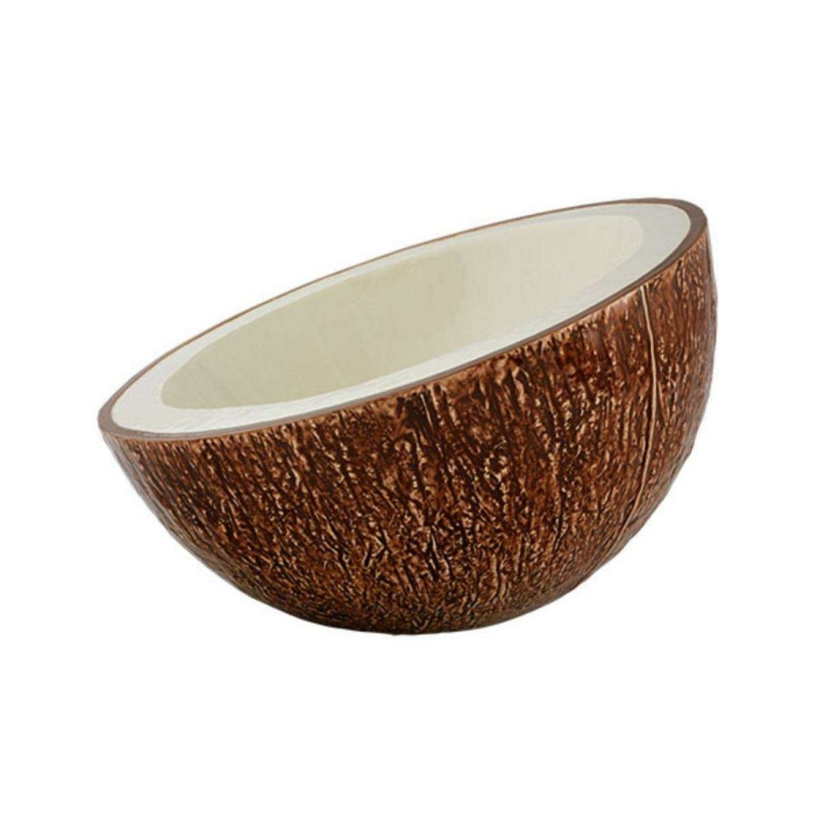 Tabletop * | 100% Guarantee Bordallo Pinheiro Coconut Salad Bowl 30Cm