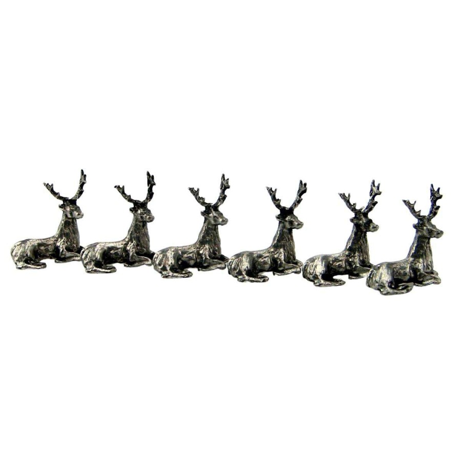 Tabletop * | Le Potier D'Etain Official French Pewter Stag Knife Rest Singular