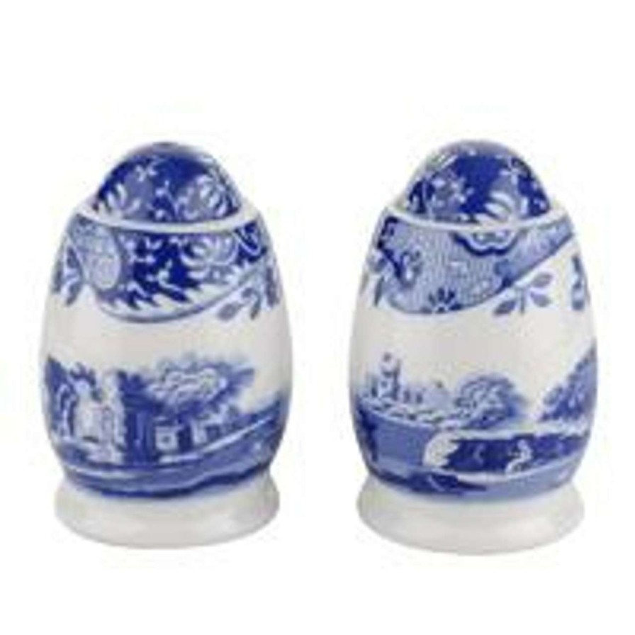 Tabletop * | New Threads Spode Blue Italian Salt & Pepper 7.5Cm