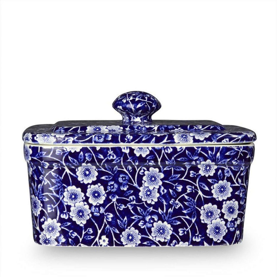 Tabletop * | Top Sell Burleigh Calico Butter Dish