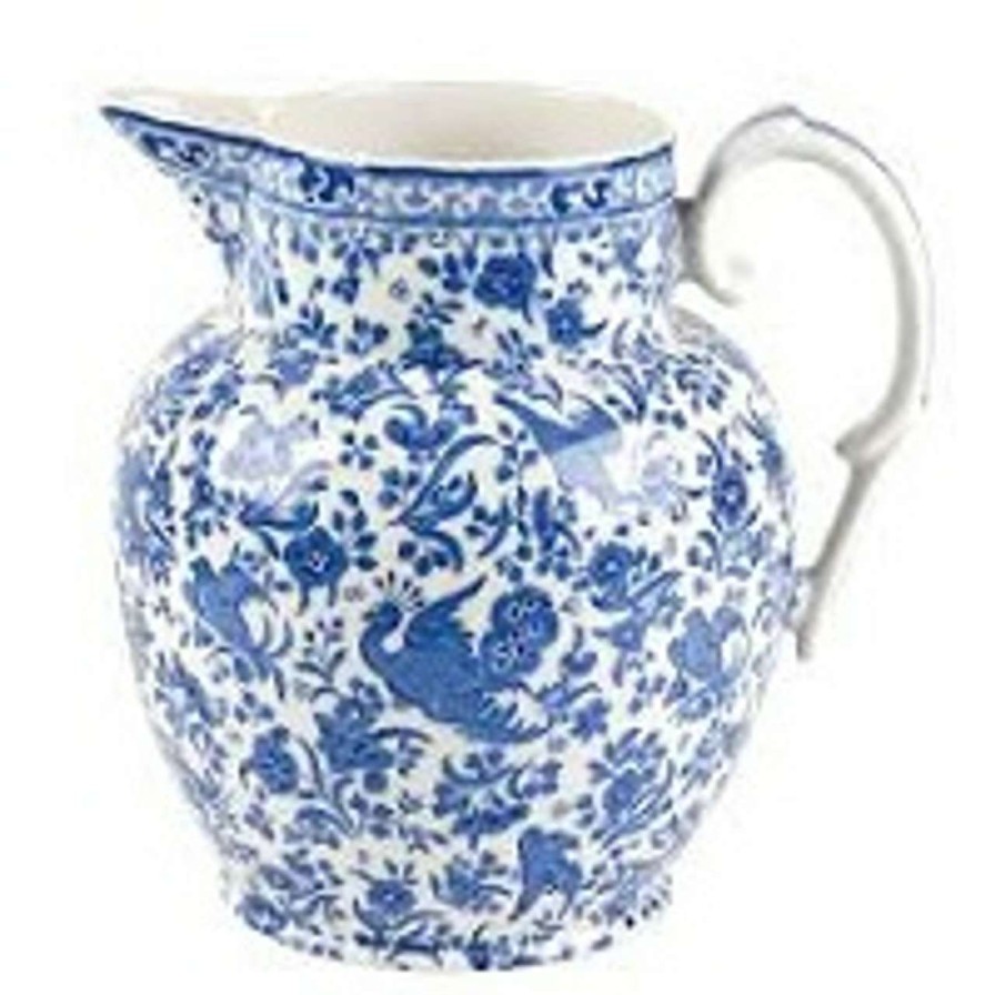 Tabletop * | Hot Sale Burleigh Regal Peacock Etruscan Jug 4Pt