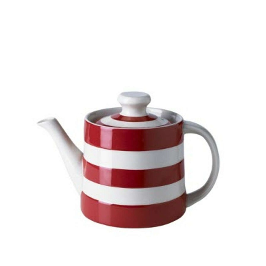 Tabletop * | Top Sell Cornish Red Teapot 30Oz