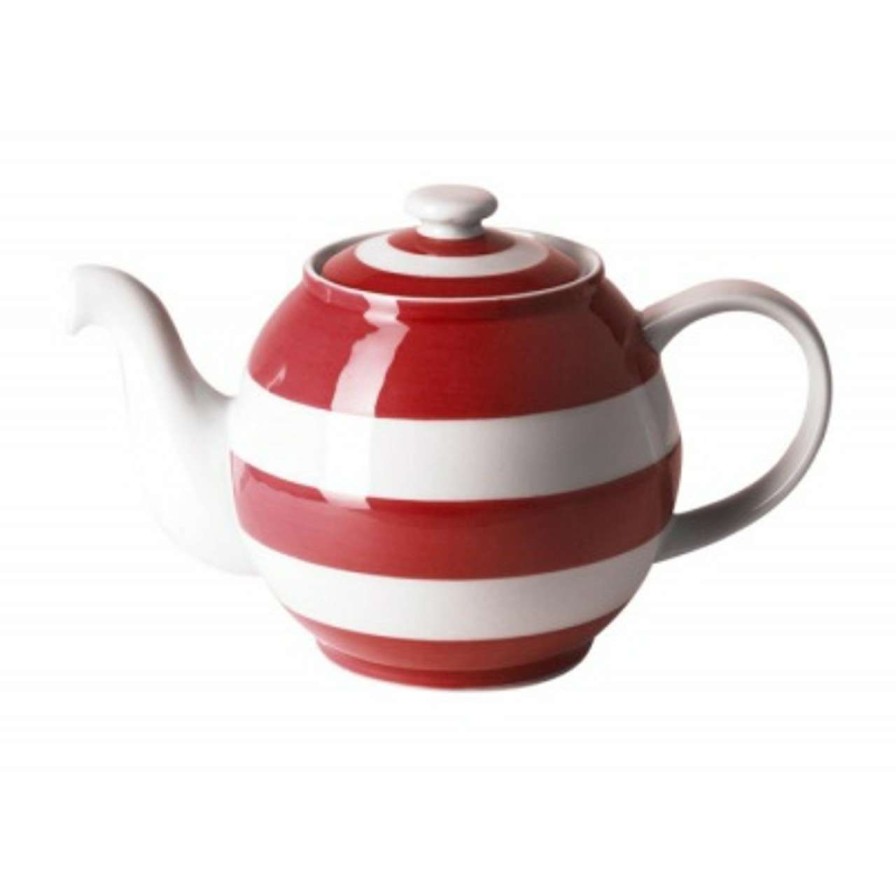 Tabletop * | Closeout Sale Cornish Red Teapot Round Betty Lge