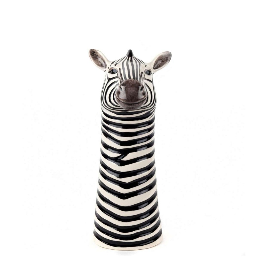 Tabletop * | Quail Ceramics Store Zebra Tall Vase