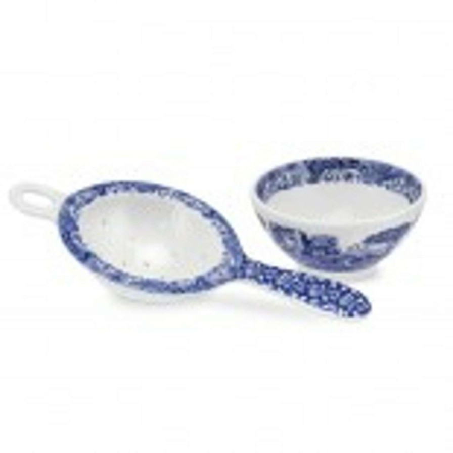 Tabletop * | Hot Sale Spode Tea Strainer & Rest