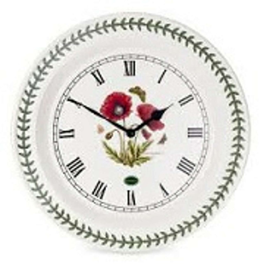 Tabletop * | Limited Edition Port Meirion Clock Poppy 26.5Cm