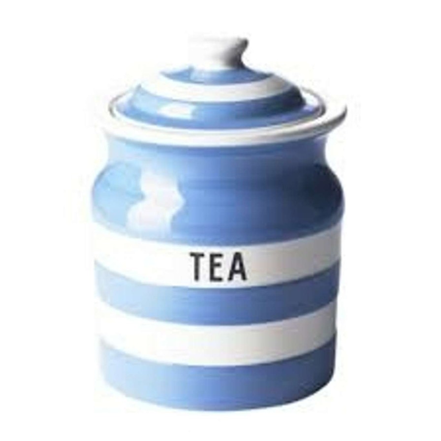 Tabletop * | Closeout Sale Cornish Blue Cannister Tea