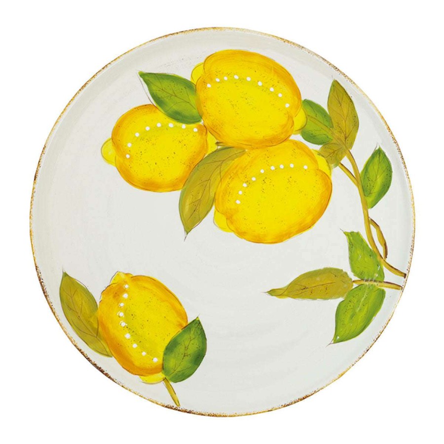 Tabletop * | Premium Sorrento Lemon Serving Platter