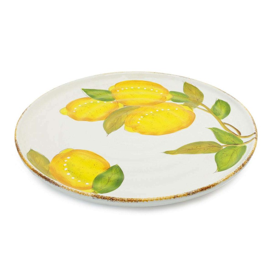 Tabletop * | Premium Sorrento Lemon Serving Platter