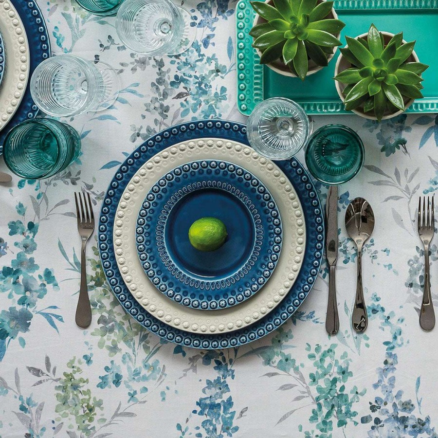 Tabletop * | Online Sales Bordallo Pinheiro Fantasy Charger Plate Blue