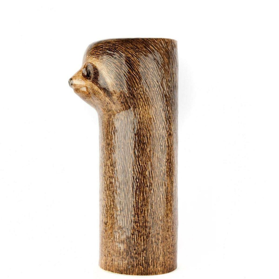 Tabletop * | Quail Ceramics Special Offers Sloth Tall Vase