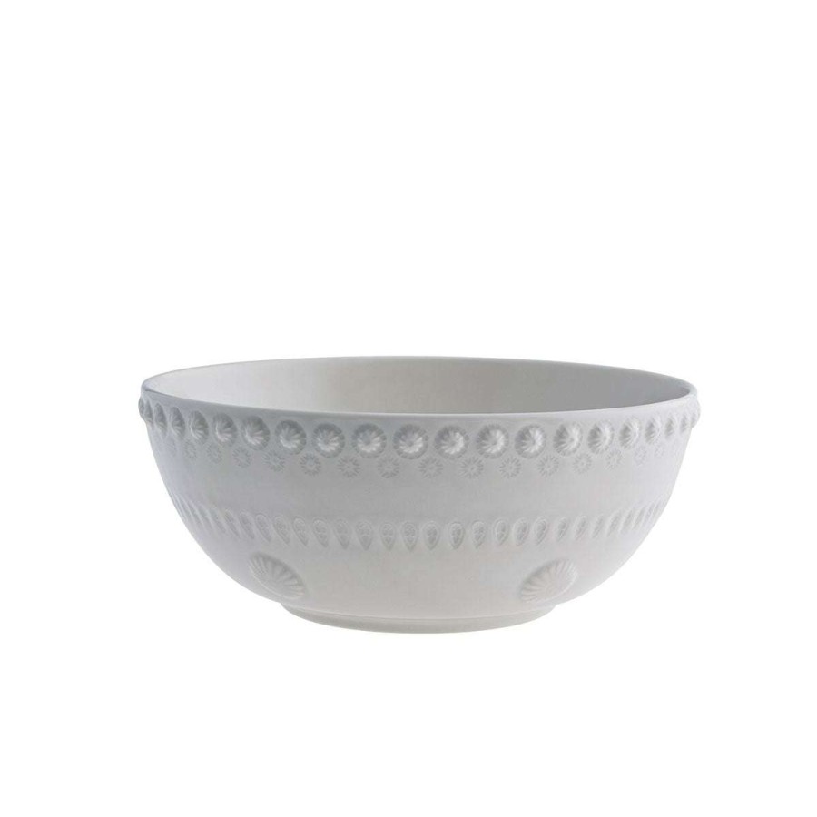 Tabletop * | Best Sale Bordallo Pinheiro Fantasy Medium Salad Bowl Grey