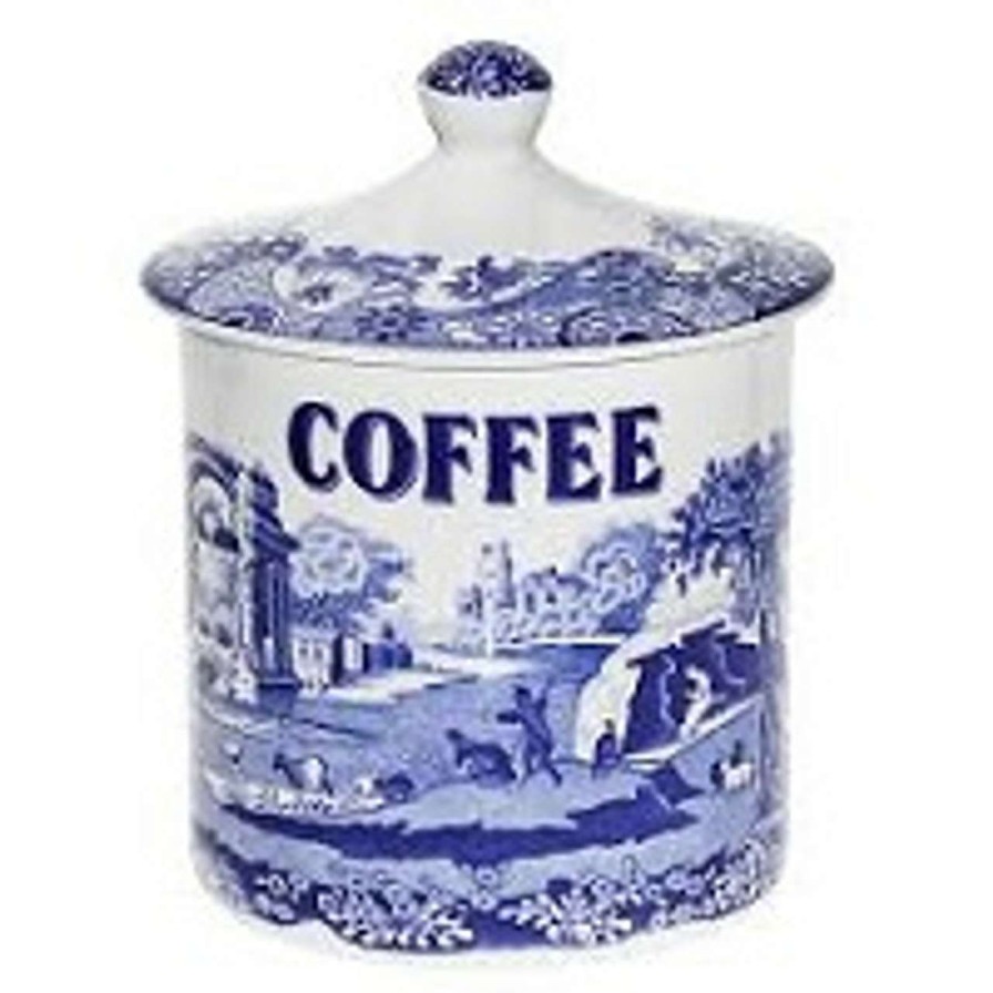 Tabletop * | Quality Guarantee Spode Blue Italian Cov Cannister Coffee