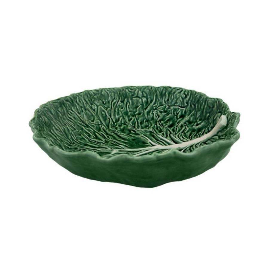 Tabletop * | Exquisite Gifts Bordallo Pinheiro Cabbage Leaf Bowl 40Cm