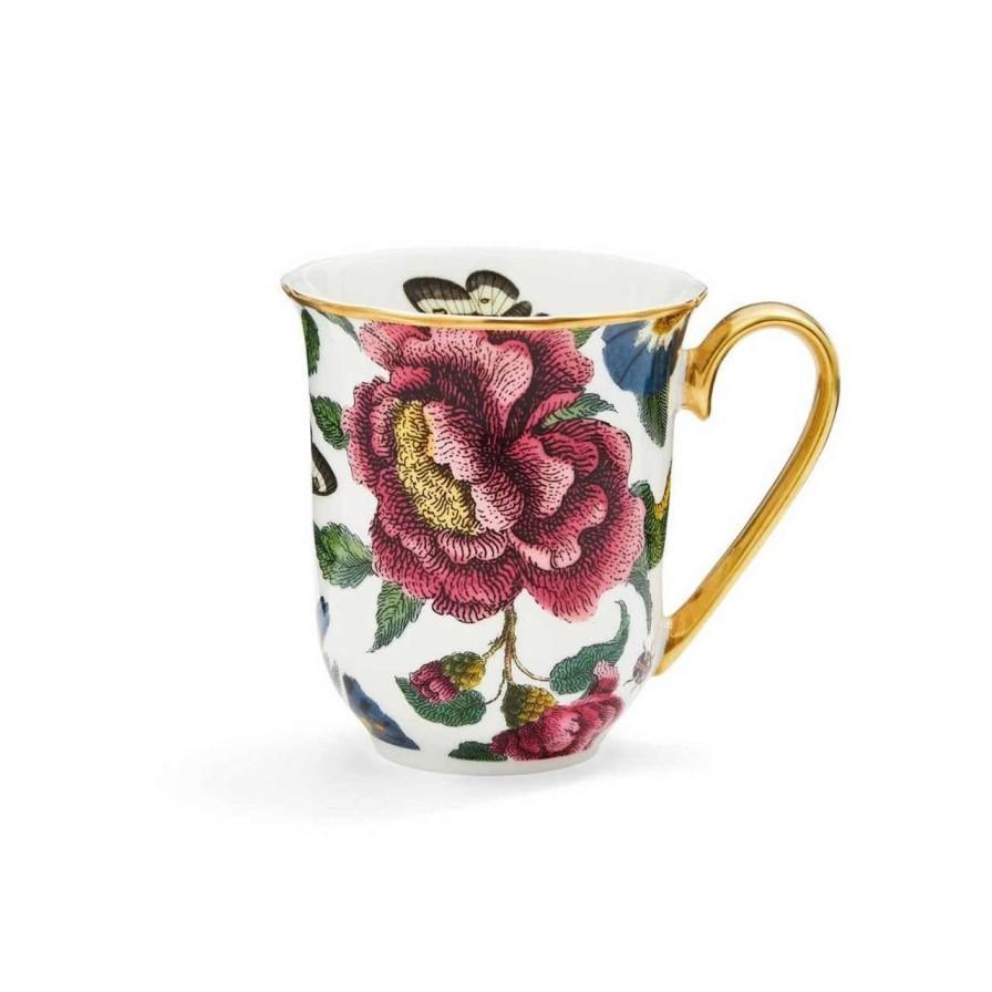 Tabletop * | Latest Spode Curiosity Mug White Floral