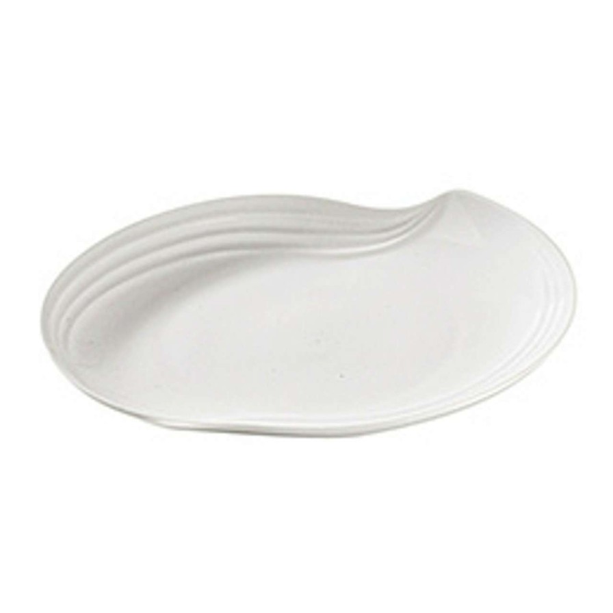 Tabletop * | Bestsellers Noritake Arctic White Wave Platter