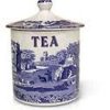 Tabletop * | New Threads Spode Blue Italian Cov Cannister Tea