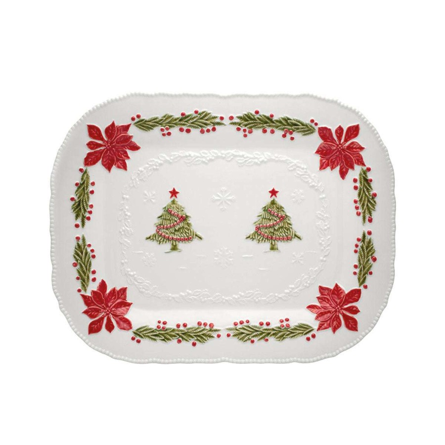 Tabletop * | High Quality Bordallo Pinheiro Noel Platter Large