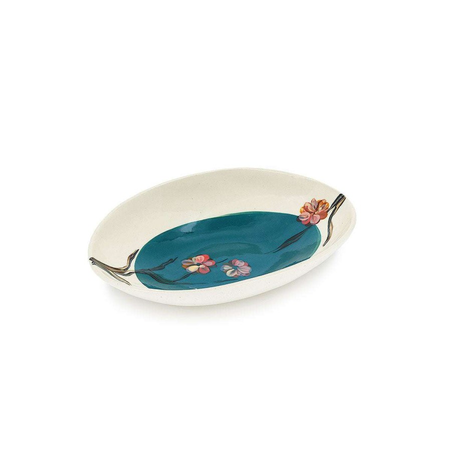 Tabletop * | Best Quality Wonki Ware Cherry Blossom Etosha Dish Marine