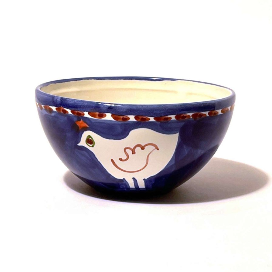 Tabletop * | The Amalfi Collection Typical Style Amalfi Blue/Red Gallina Bowl 14Cm